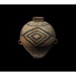 Large Chinese Neolithic Painted Jar