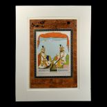 Indian Watercolour Painting of Two Noblemen