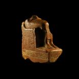 Egyptian Seated Isis Statue Fragment