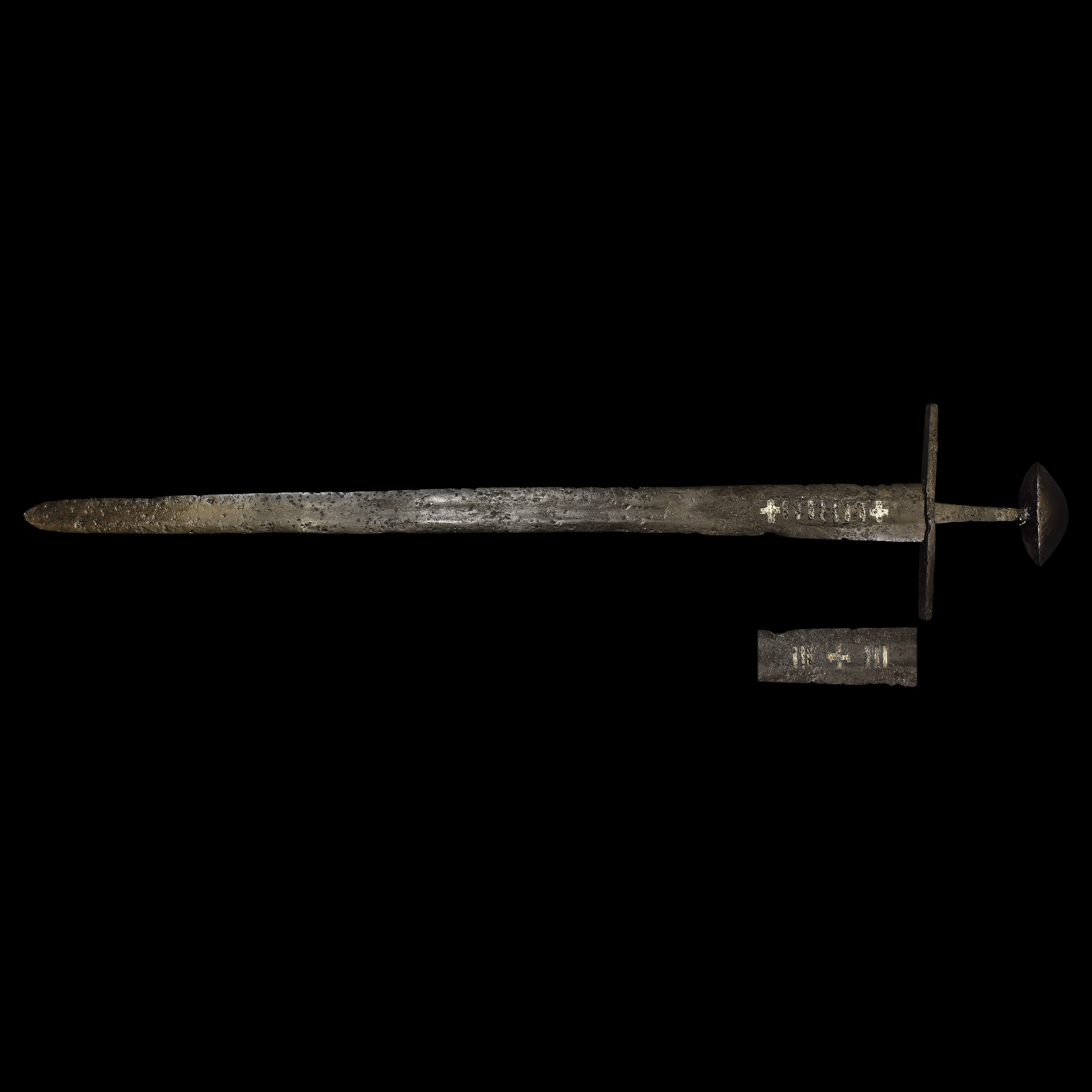 Viking Pattern-Welded Sword with Inlays