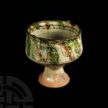 Byzantine Glazed Sgraffito Chalice