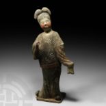 Large Chinese Tang Courtly Lady