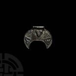 Viking Age Silver Filigree Lunar Pendant