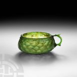 Byzantine Green Glass Cup