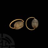 Phoenician Gold Ring with Scarab