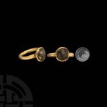 Byzantine Gold Ring with Animal Gemstone