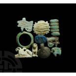 Egyptian Faience Amulet Collection