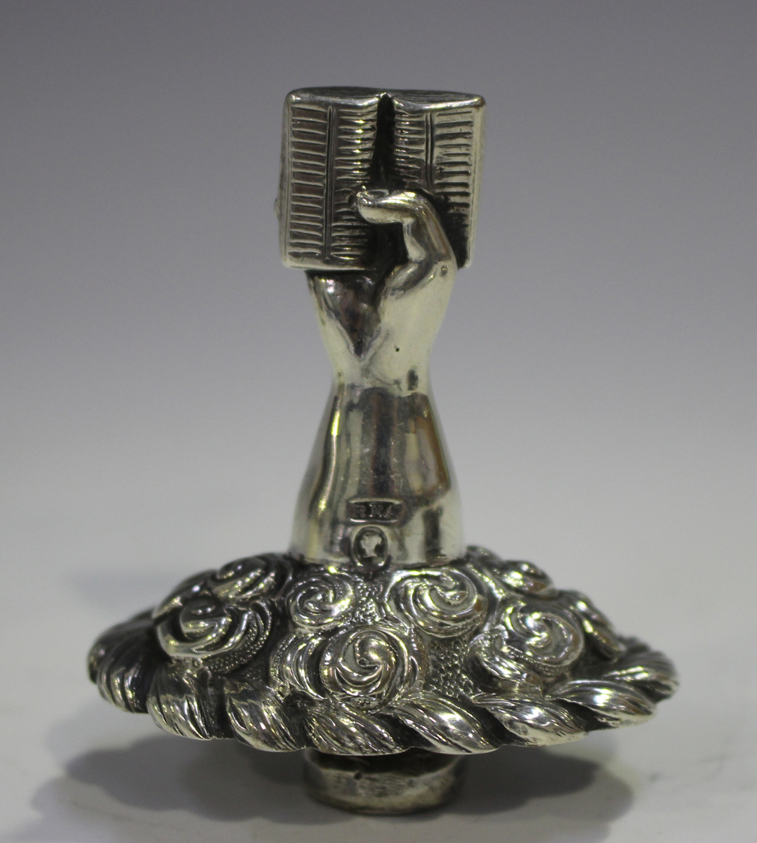 A George V silver apostle spoon, Birmingham 1914, length 18cm, a silver and parcel gilt Silver - Image 6 of 6