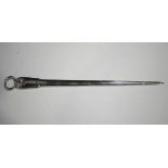 A George IV silver Fiddle and Shell pattern meat skewer, London 1828 by William Chawner, weight