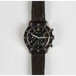 A Breguet Type 20 Chronograph steel cased gentleman's wristwatch, circa 1970s, with jewelled Valjoux