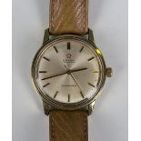 An Omega Seamaster Automatic gilt metal fronted and steel backed gentleman's wristwatch, circa 1966,