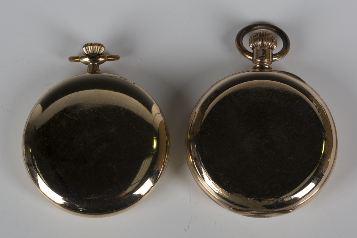 A gilt metal cased keyless wind open-faced gentleman's pocket watch, the jewelled lever movement - Image 7 of 7