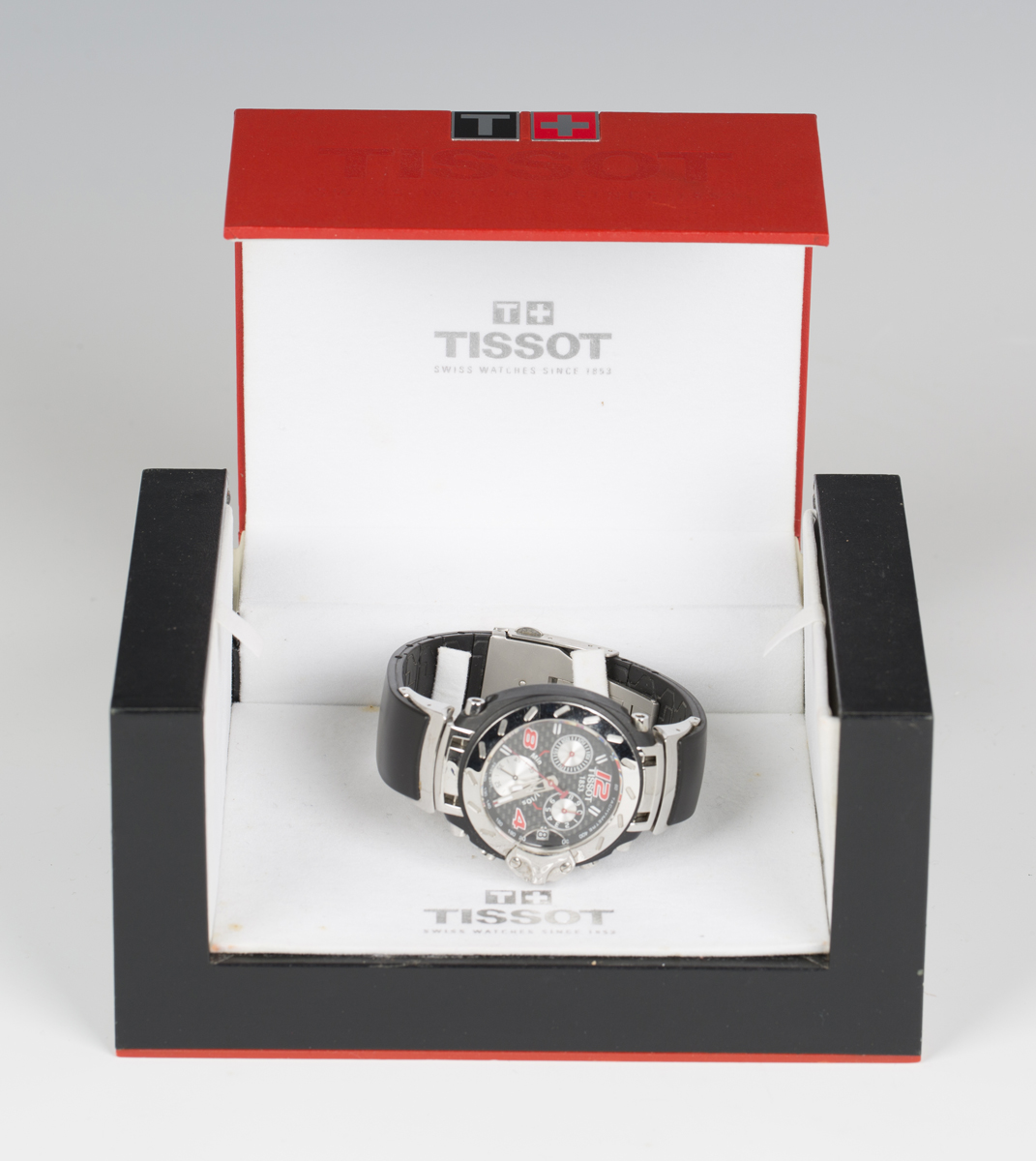 A Tissot Nascar special edition gentleman's chronograph wristwatch, the signed dial detailed 'Tissot - Image 3 of 8