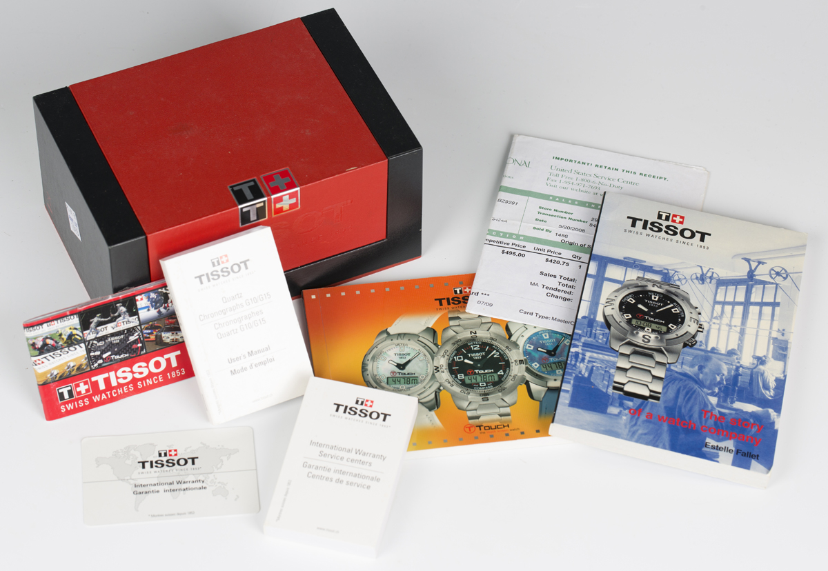 A Tissot Nascar special edition gentleman's chronograph wristwatch, the signed dial detailed 'Tissot - Image 2 of 8
