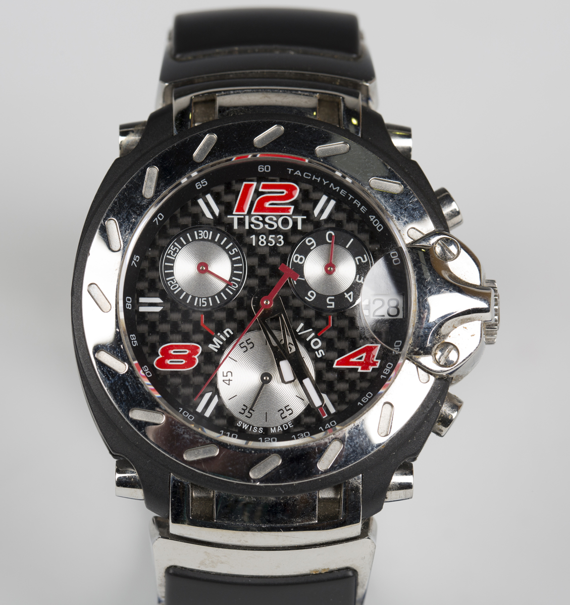 A Tissot Nascar special edition gentleman's chronograph wristwatch, the signed dial detailed 'Tissot