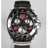 A Tissot Nascar special edition gentleman's chronograph wristwatch, the signed dial detailed 'Tissot