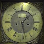 A George III Welsh inlaid oak longcase clock with eight day movement striking on a bell, the 12-inch