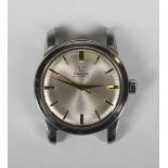 An Omega Automatic steel circular cased gentleman's wristwatch, circa 1952, the signed jewelled
