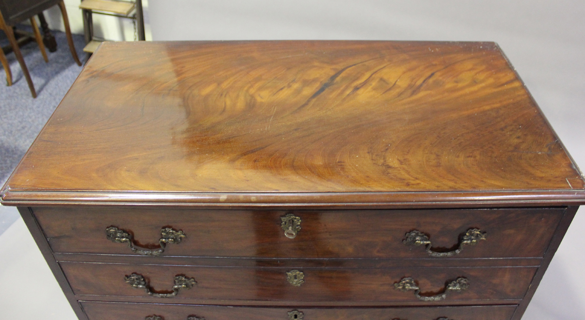 A 19th century mahogany secrétaire chest, the fall front revealing a fitted interior above three - Image 7 of 7