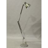 A modern chromium plated anglepoise floor standing lamp, height 174cm.Buyer’s Premium 29.4% (