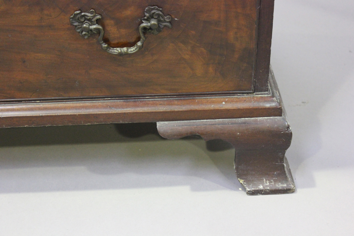 A 19th century mahogany secrétaire chest, the fall front revealing a fitted interior above three - Image 3 of 7