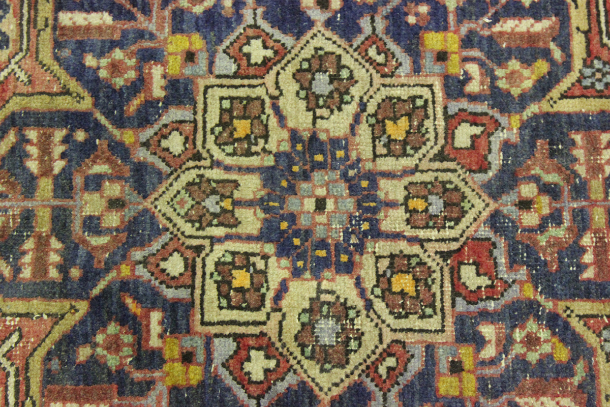 A Hamadan rug, North-west Persia, mid-20th century, the red field with a flowerhead medallion, 175cm - Image 6 of 7