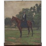 Francesca Stuart Sindici - Lady on Horseback, late 19th/early 20th century oil on canvas, signed,