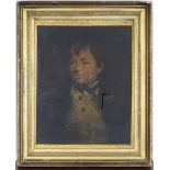 British School - Half Length Portrait of a Boy, late 19th century oil on canvas, 52cm x 42cm, within