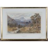 William Bennett - 'Nr Snowden, N. Wales', 19th century watercolour, artist's name and titled to