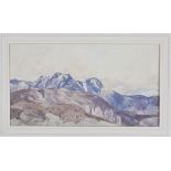 Herbert Hughes-Stanton - 'Alpes Maritimes, France', watercolour over pencil traces, signed and dated