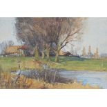 William Tatton Winter - 'An Autumn Day', early 20th century watercolour, signed with monogram recto,