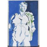 Rodney Gladwell - 'Diomedes', watercolour, signed and titled recto, inscribed verso, 27cm x 170.5cm,