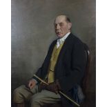 Oswald Birley - 'Sir Gordon Cunard Bt', oil on canvas, signed and dated 1930, 125cm x 100.5cm,