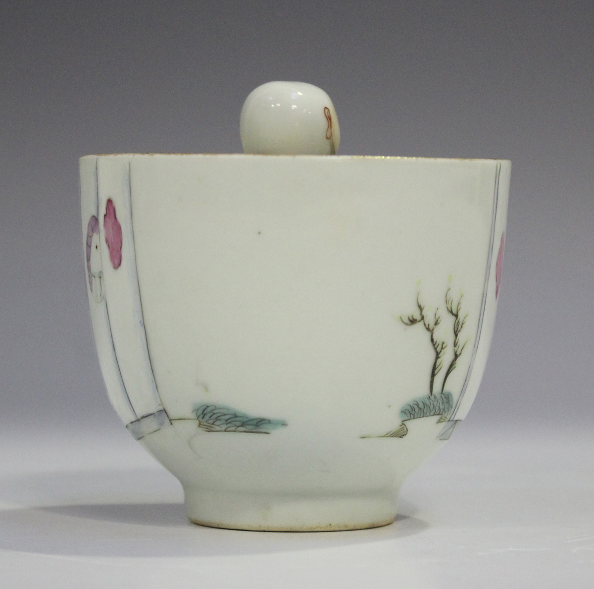 A Chinese famille rose porcelain bowl with integral 'pop-up' figure, mark of Tongzhi but probably - Image 9 of 10