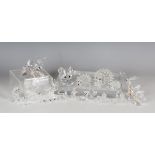 A group of Swarovski Crystal animals, including a SCS 2007 Jubilee Edition Collectors 'The Bee',