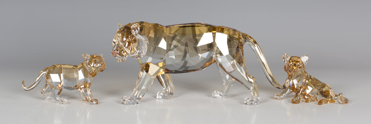 A Swarovski Crystal Endangered Wildlife 2010 Annual Edition tiger, designed by Elisabeth Adamer,
