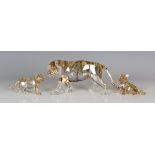 A Swarovski Crystal Endangered Wildlife 2010 Annual Edition tiger, designed by Elisabeth Adamer,