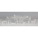 A set of twelve Swarovski Crystal Chinese Zodiac Collection animals, designed by Anton Hirzinger,