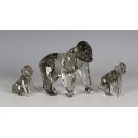 A Swarovski Crystal Endangered Wildlife 2009 Annual Edition mother gorilla, designed by Adi Stocker,