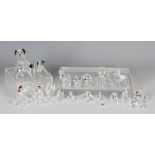 A group of Swarovski Crystal Peaceful Countryside Collection animals, comprising Dalmatian mother