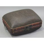 A Chinese provincial rattan box, intricately woven with geometric patterns, width 56cm.Buyer’s