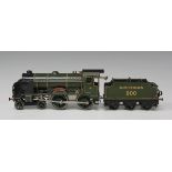 A Hornby gauge O No. 4 clockwork 4-4-0 Schools class locomotive 'Eton' and tender 900, finished in