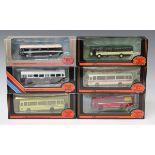 Thirty-one Exclusive First Edition buses and coaches in various liveries, all boxed.Buyer’s