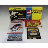 Five toy reference books, comprising The Great Book of Corgi 1956-1983, The Great Book of Dinky Toys