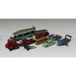 A small collection of Dinky Toys vehicles, including a No. 430 breakdown lorry, boxed, a No. 254
