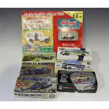 A small collection of die-cast vehicles and figures, comprising a Lesney Coronation Coach set, a