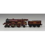 A Hornby Series gauge O 3c clockwork 4-4-2 locomotive 'Royal Scot' with crest and tender 6100,