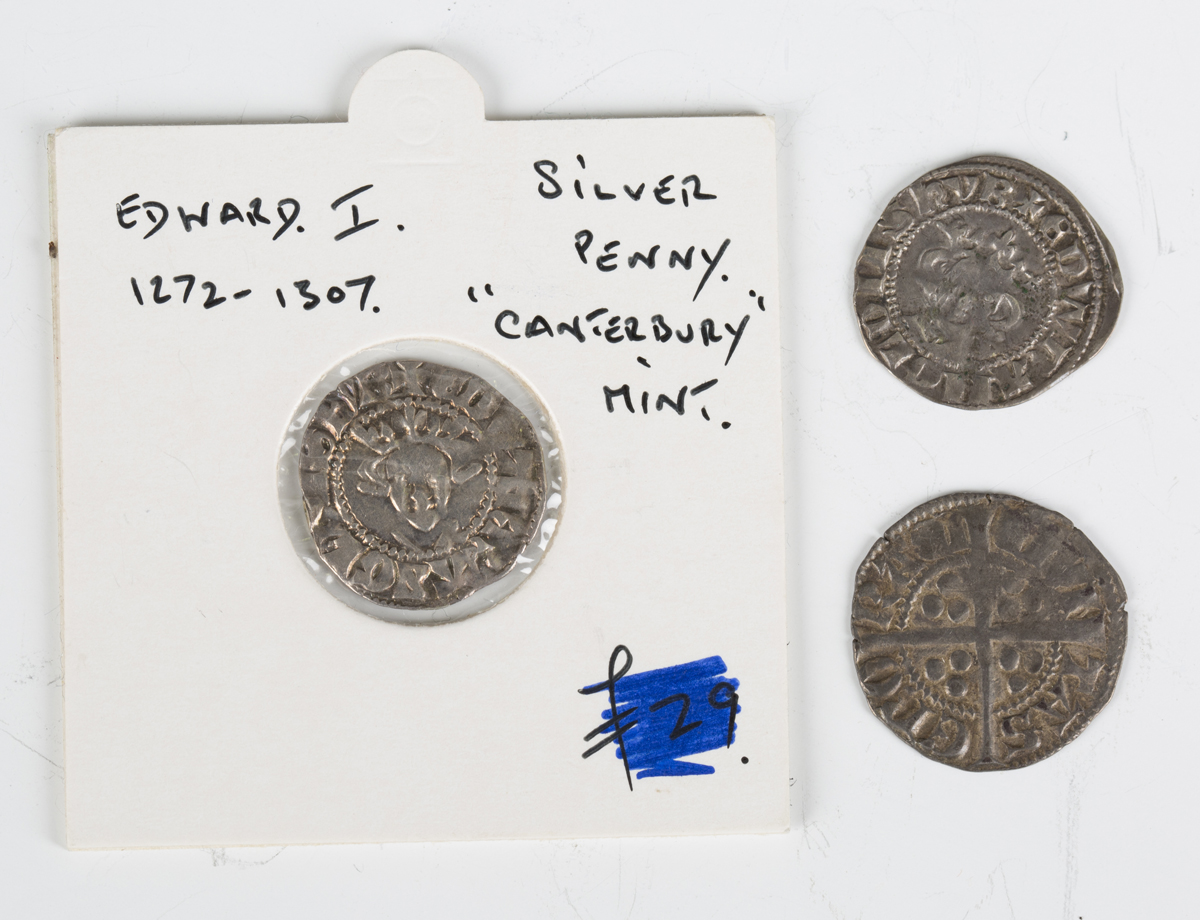 Three Edward I silver pennies.Buyer’s Premium 29.4% (including VAT @ 20%) of the hammer price. - Image 2 of 2