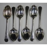 A set of six George V silver Old English pattern tablespoons, Sheffield 1927 by William Hutton &