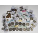 A collection of mostly 20th century British coinage, including a crown 1935, a crown 1937, nine